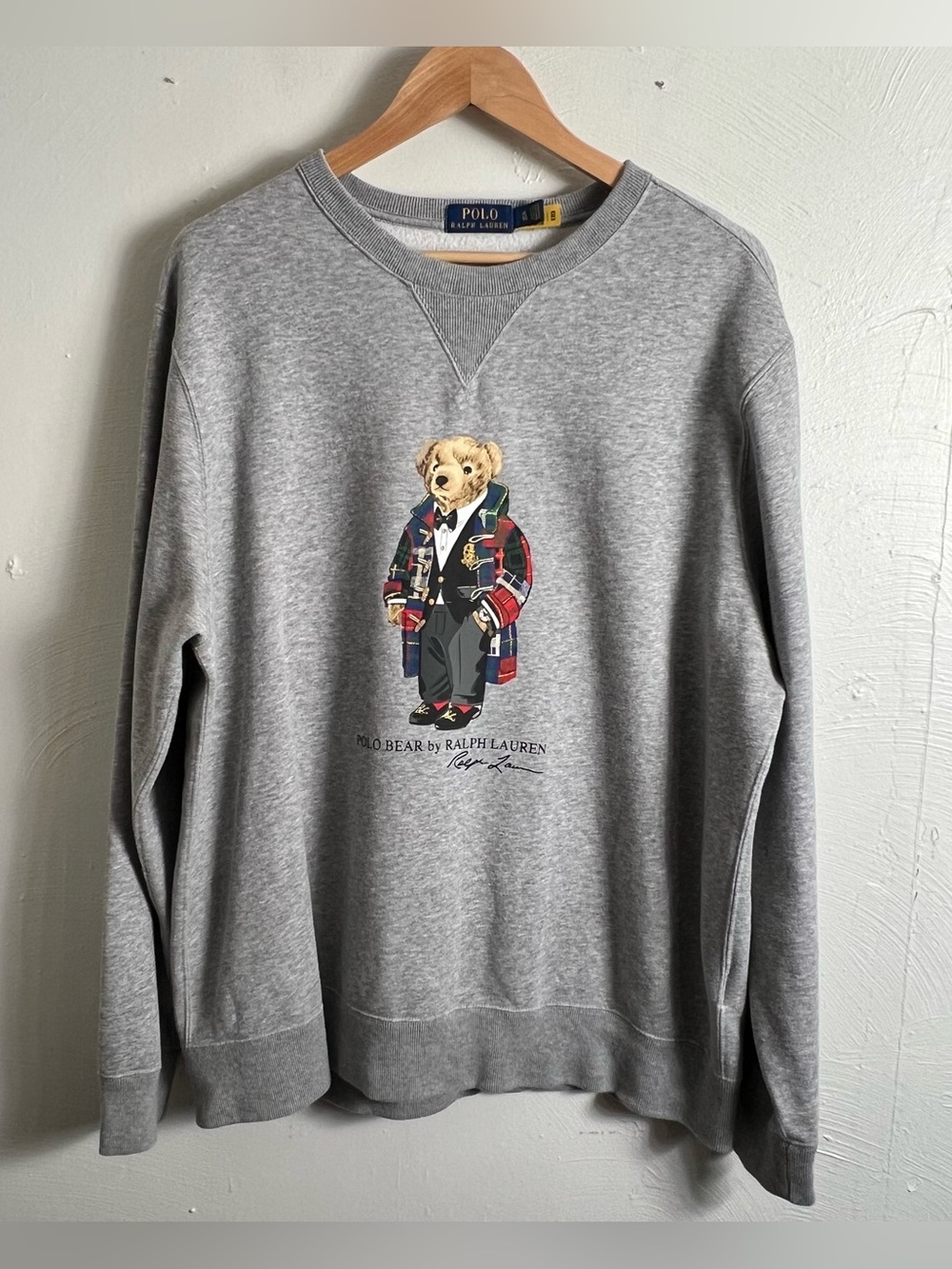 Polo Ralph Lauren Polo Bear Sweatshirt Mens XL Gray Crewneck